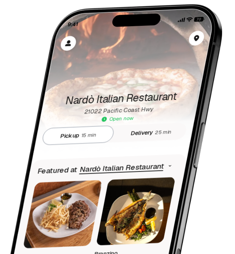 Nardò Italian Restaurant app preview